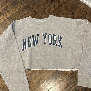 Brandy New York cropped sweater